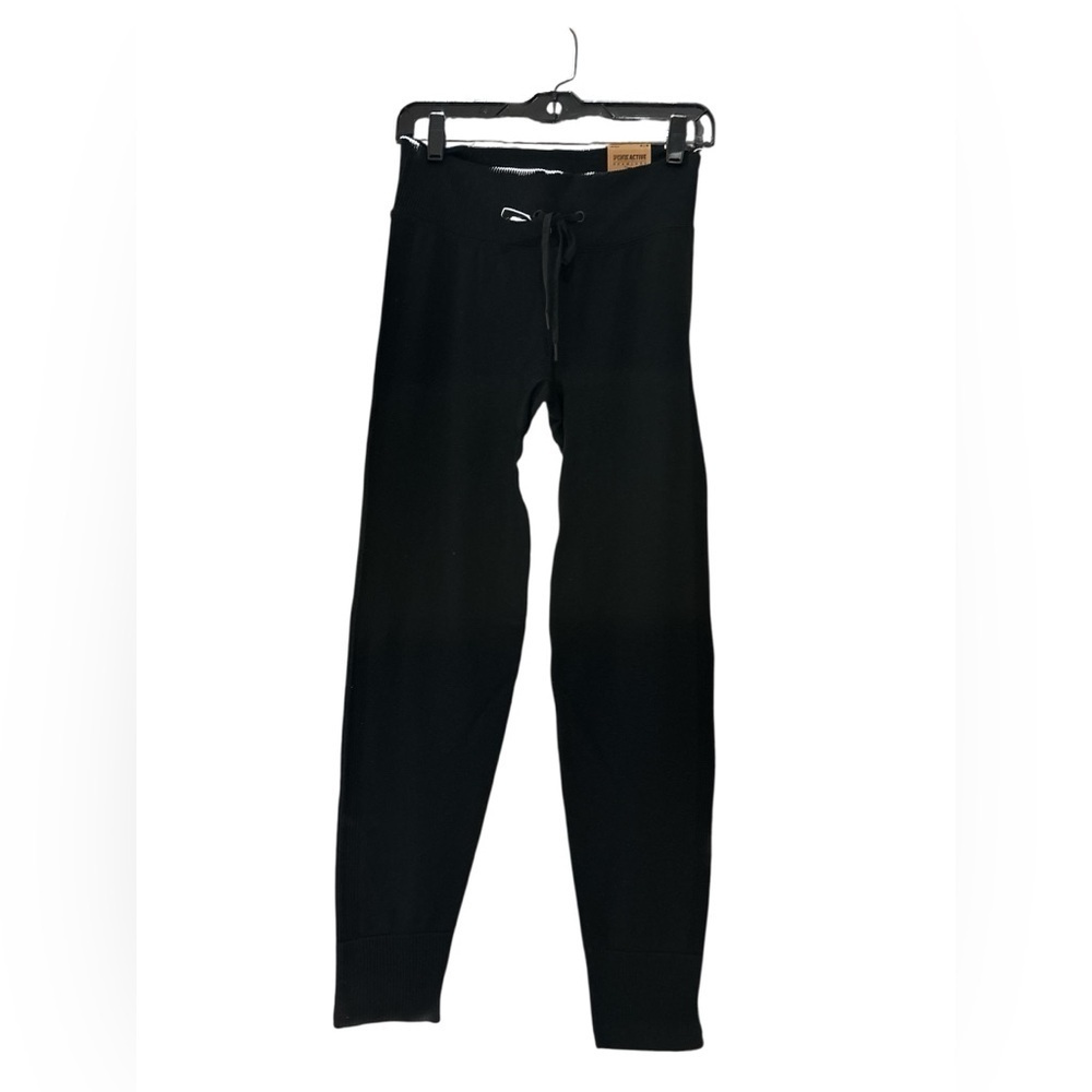 PINK Victoria's Secret Black hight waist Full Length Jogger - Picture 3 of 4